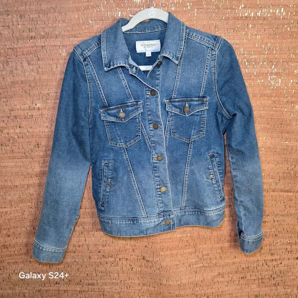 Liverpool Los Angeles Eco-Friendly Classic Denim Jacket Size S